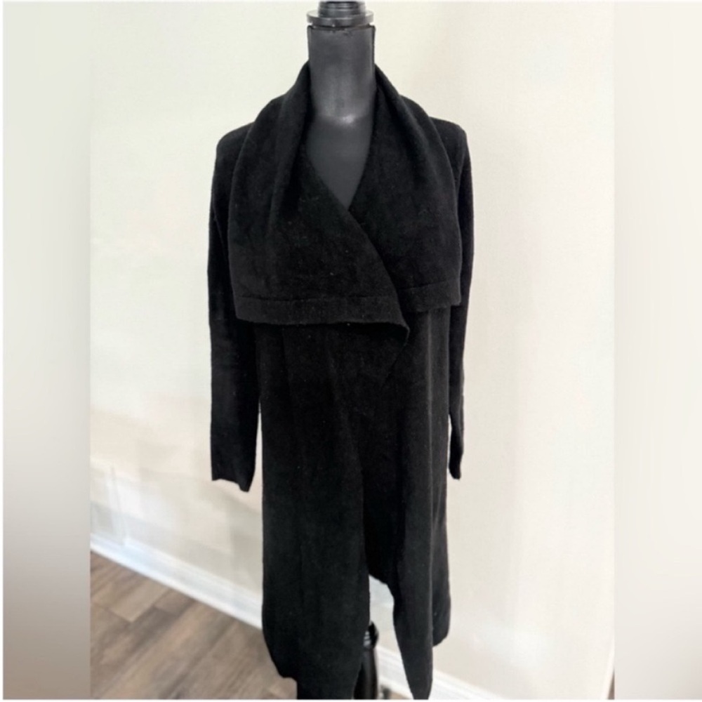 525 America Women's Black Open Front Cardigan XS